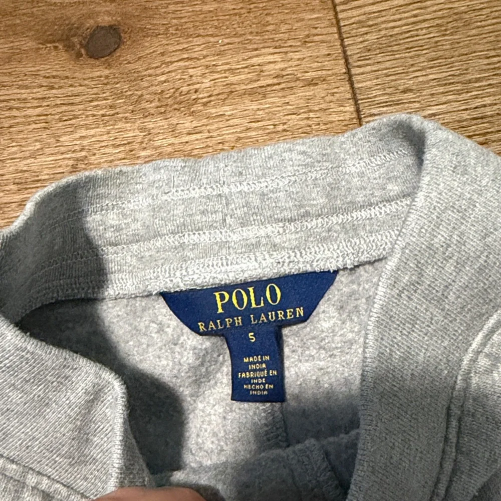 Ralph Lauren Kids Light Gray Sweatshirt Jacket & Joggers Set